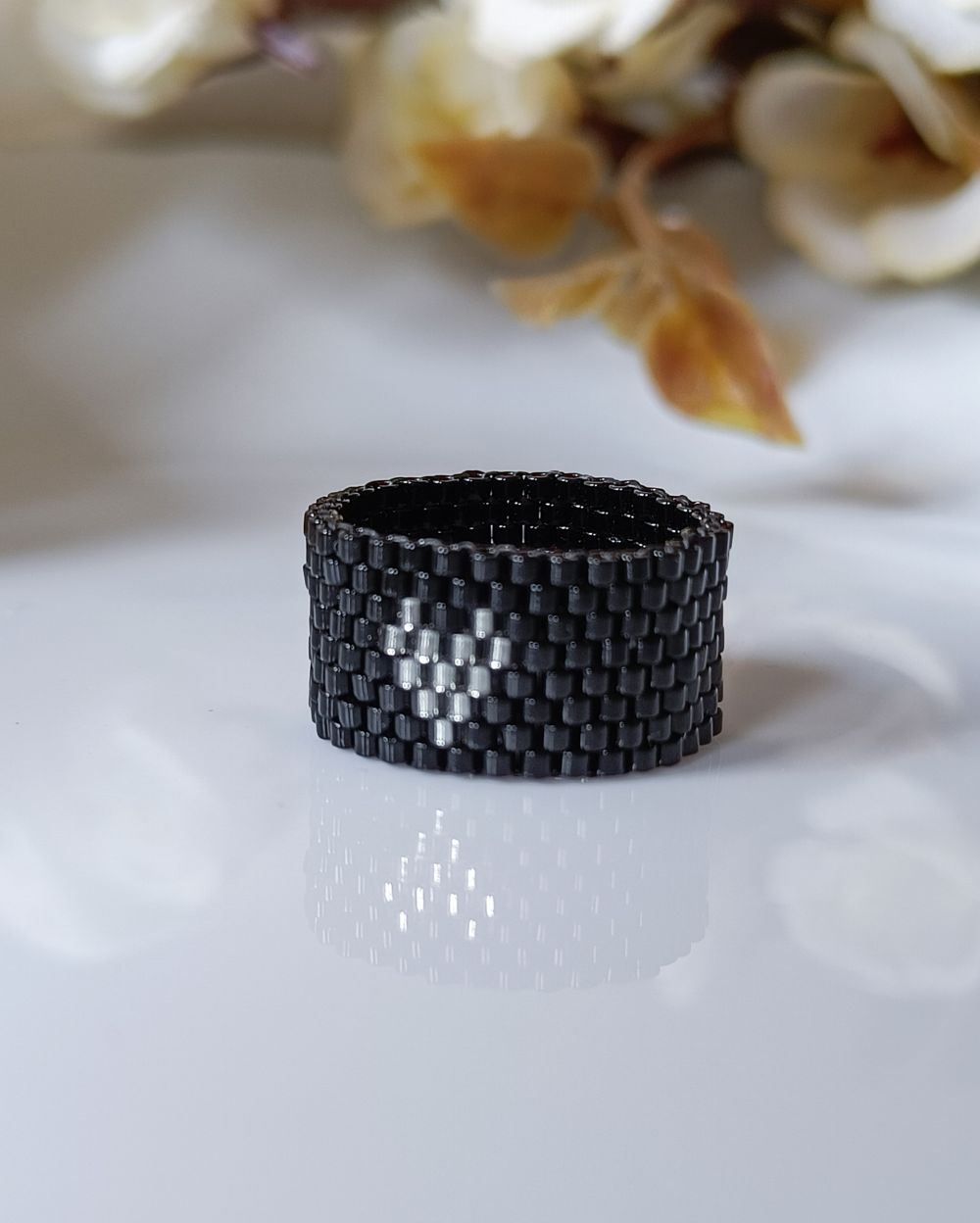 Miyuki finger bands that is handmade with the finest Miyuki delica beads. These bands can be customized in all the sizes
