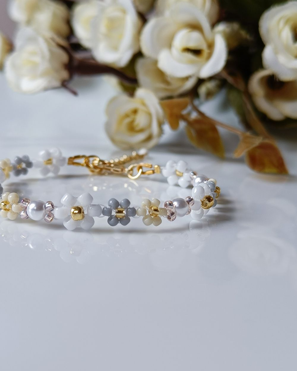 Flower Beaded Bracelet Jewelry Gifts for Besties – Your Dream Shelf