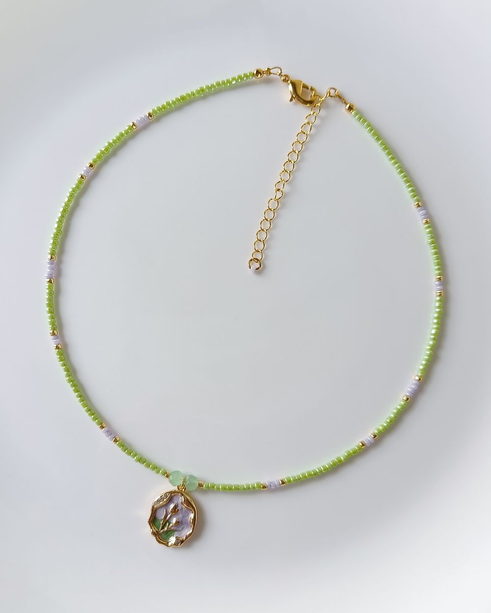 Pastel Garden Charm Necklace