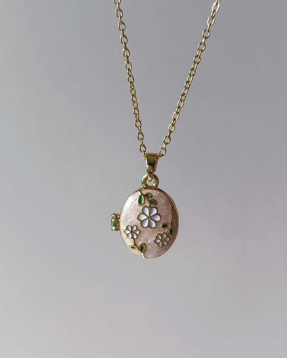 Blossom and Bloom Locket - PVD Plated Copper