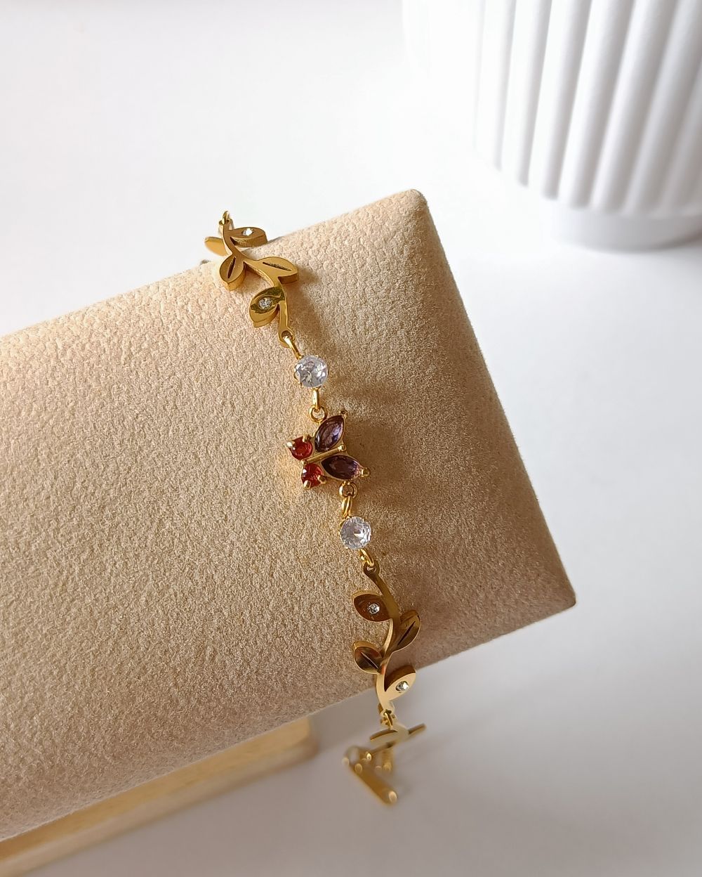 Flutter and Bloom Bracelet - 18K PVD Plated Stainless Steel