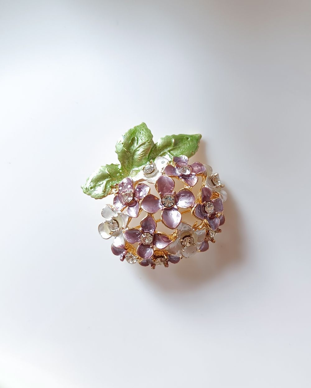 Hydrangea Brooch Pin