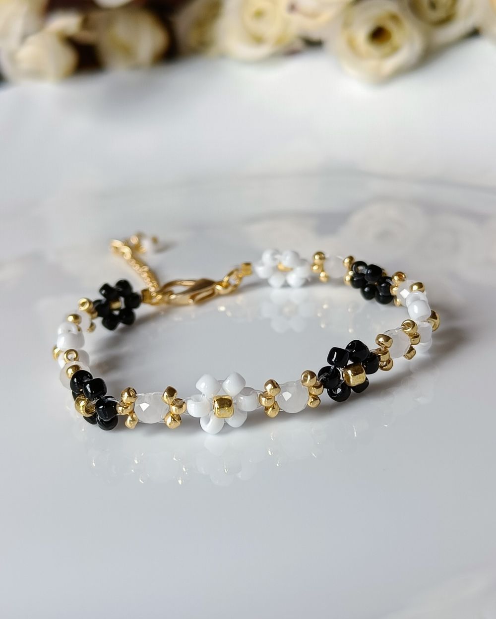 Flower beaded bracelet shop in India