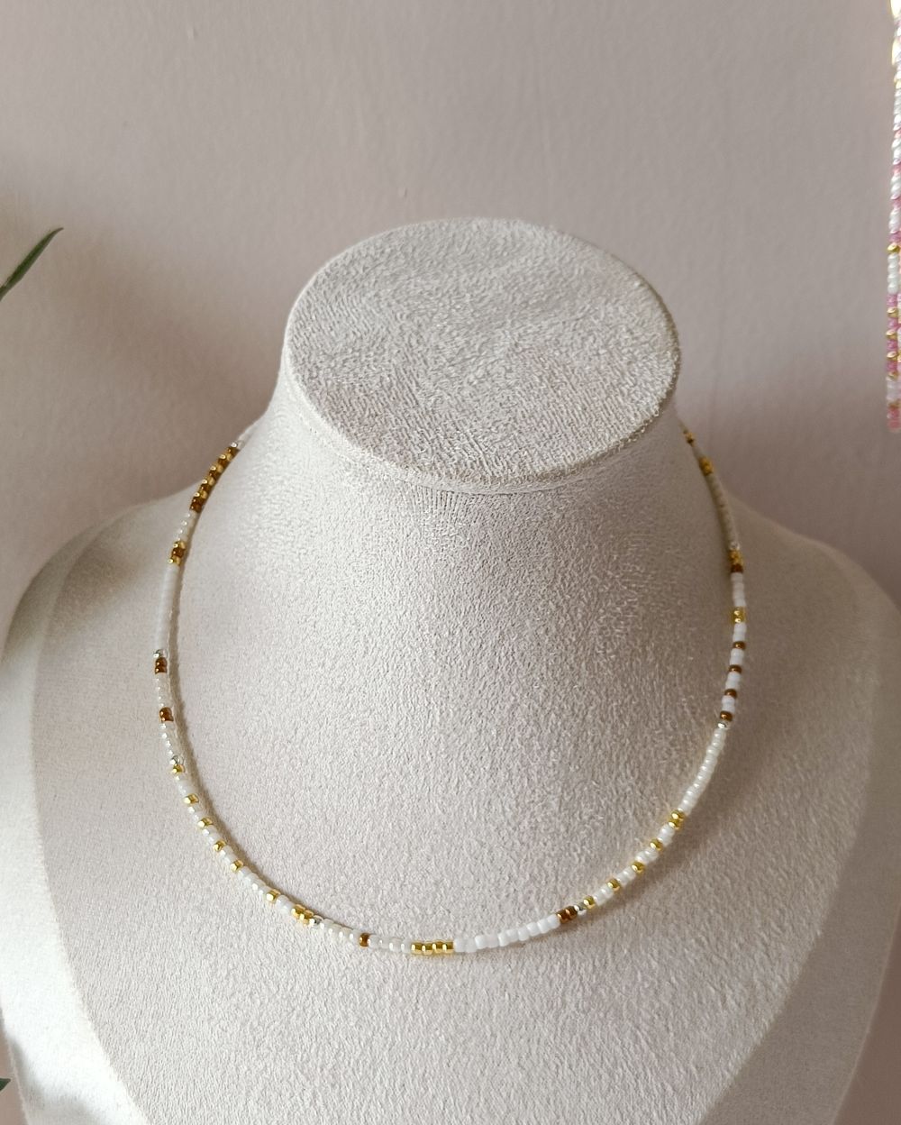 Dainty Bracelet/Necklace - White