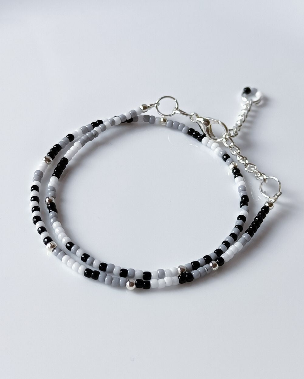 Wrap Bracelet - Black and White