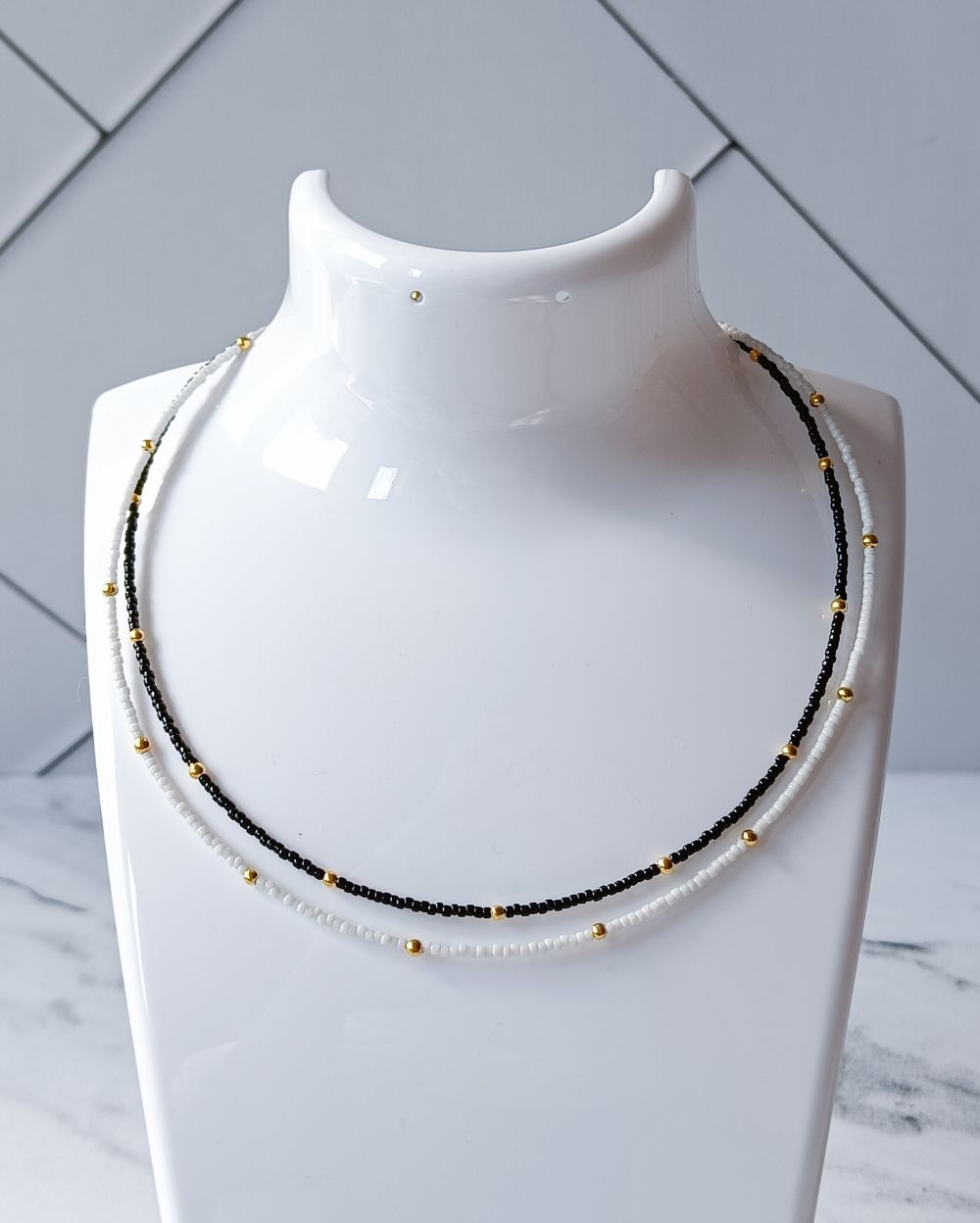 Minimal Beaded Necklace