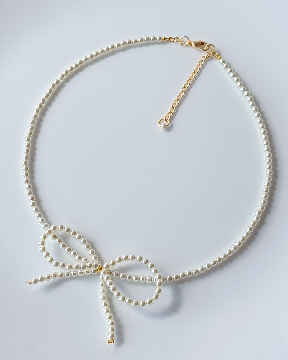 Pearl Bow Necklace