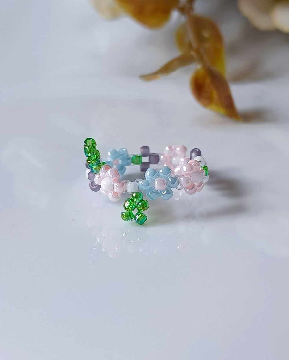 Beaded Ring - Fleur