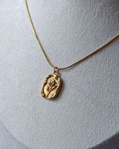 Tulip Locket - Stainless Steel