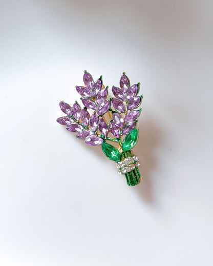 Lavender Brooch Pin