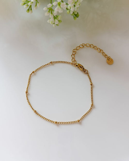 Ball Chain Bracelet - 18K PVD Plated Stainless Steel