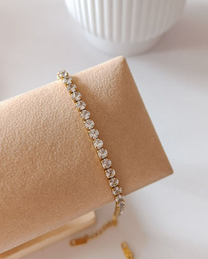Tennis Bracelet - 18K PVD Plated Stainless Steel