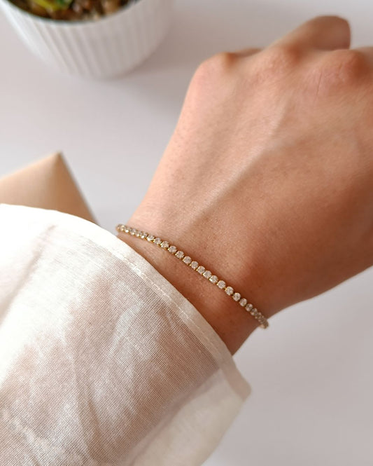 Tennis Bracelet - 18K PVD Plated Stainless Steel