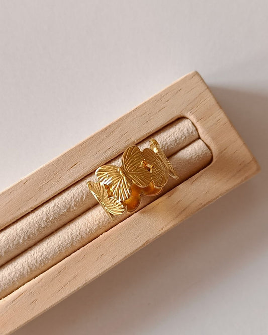 Butterfly Band - 18K PVD Plated Stainless Steel