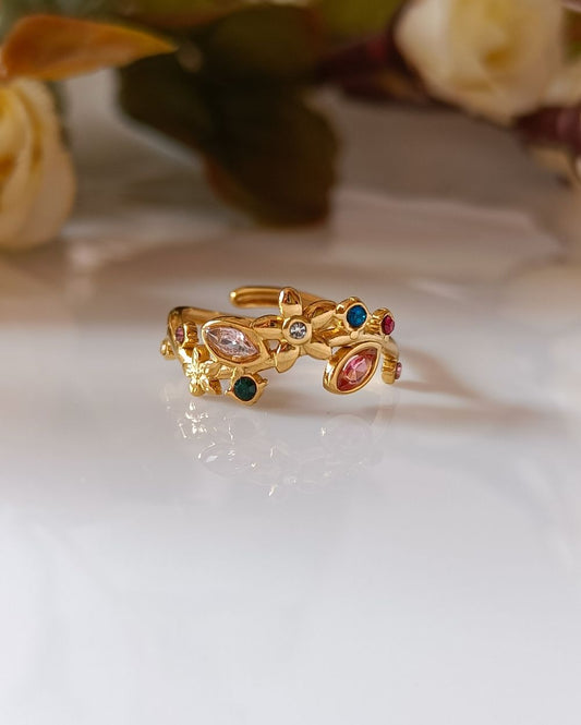 Garden Bloom Ring - 18K PVD Plated Stainless Steel