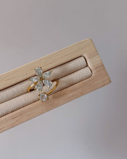 Floral Statement Ring - 18K PVD Plated Stainless Steel