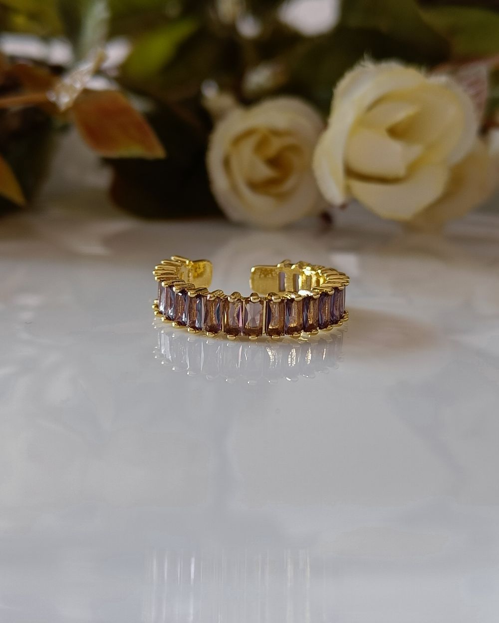 Color Band Ring - PVD Coated Copper