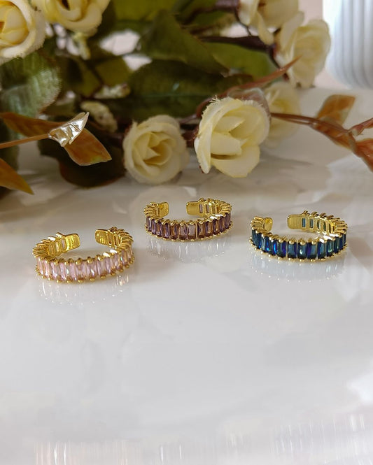 Color Band Ring - PVD Coated Copper