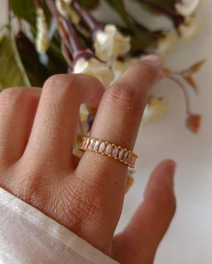 Color Band Ring - PVD Coated Copper