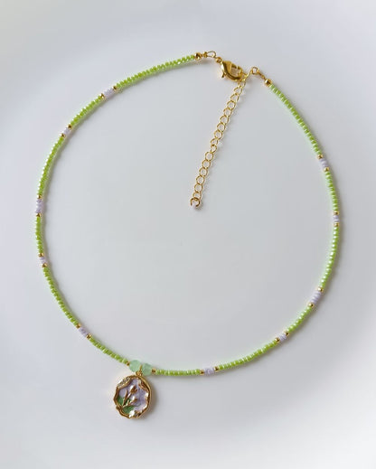 Pastel Garden Charm Necklace