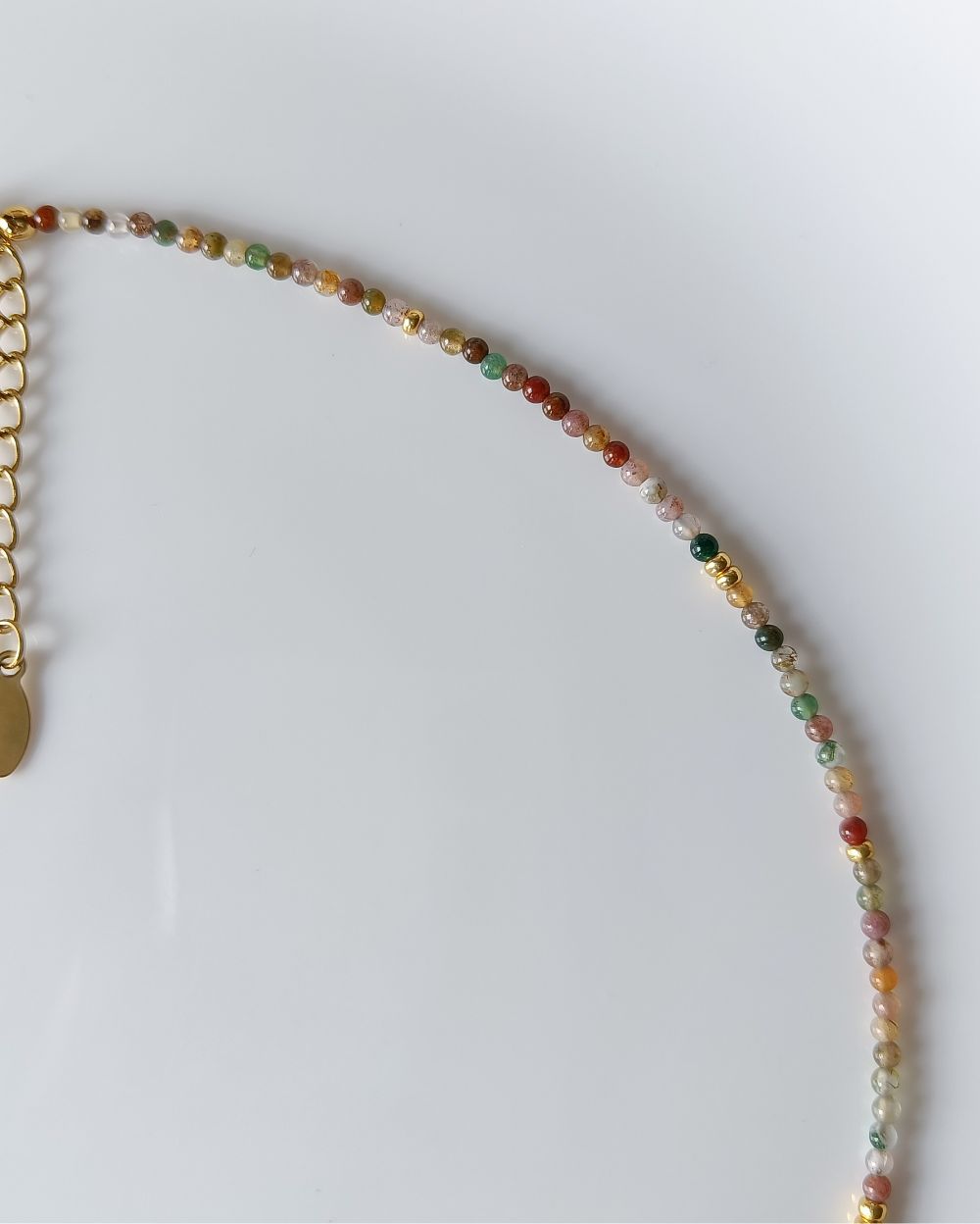 Indian Agate Beaded Necklace