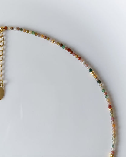 Indian Agate Beaded Necklace