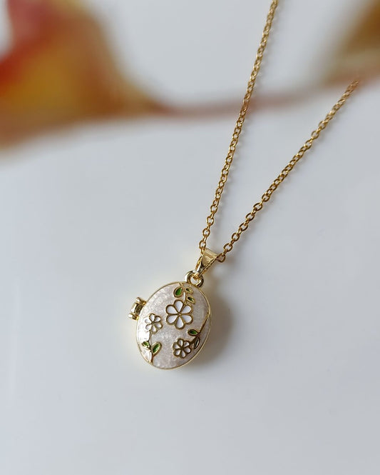 Blossom and Bloom Locket - PVD Plated Copper