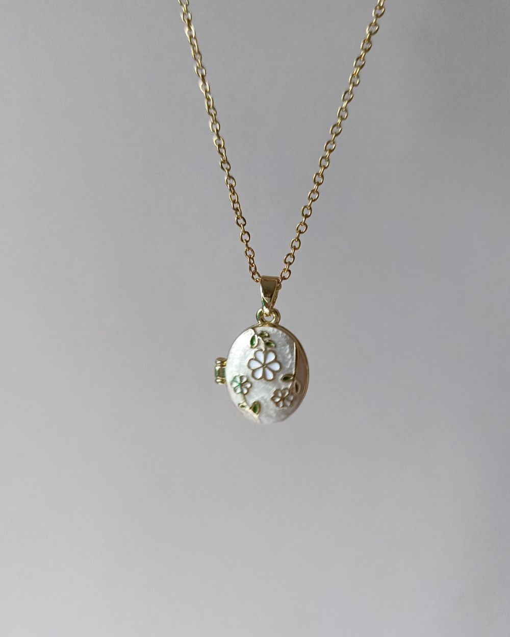 Blossom and Bloom Locket - PVD Plated Copper