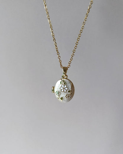Blossom and Bloom Locket - PVD Plated Copper