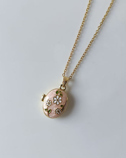 Blossom and Bloom Locket - PVD Plated Copper