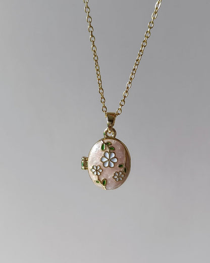 Blossom and Bloom Locket - PVD Plated Copper