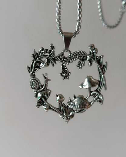 Whimsigoth Heart Necklace