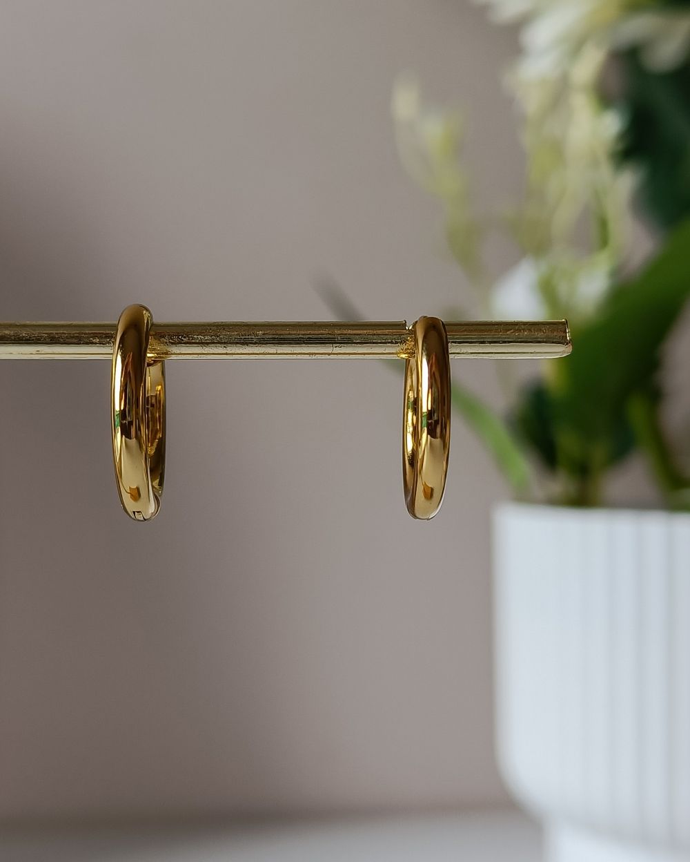 Classis Huggie Hoops - 18K PVD Plated Stainless Steel