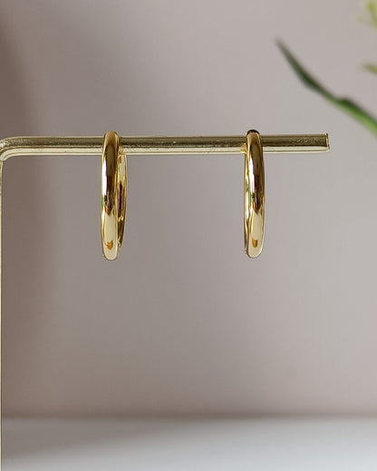 Classis Huggie Hoops - 18K PVD Plated Stainless Steel