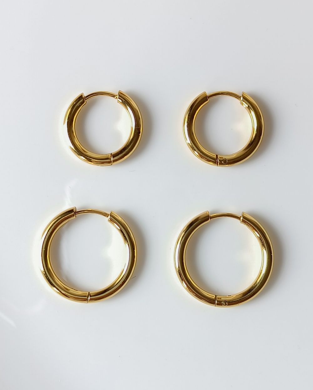 Classis Huggie Hoops - 18K PVD Plated Stainless Steel