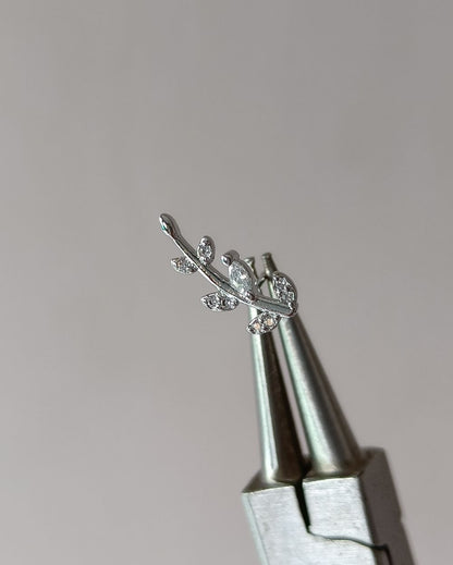 Twinkling Twig Stud - Copper