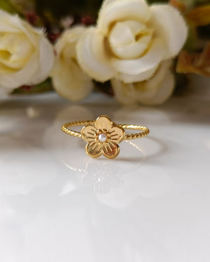 Sakura Petal Ring - 18K PVD Plated Stainless Steel