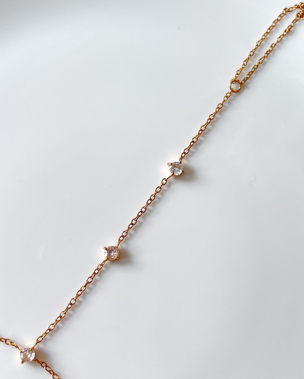 Zircon Handchain - 18K PVD Plated Stainless Steel