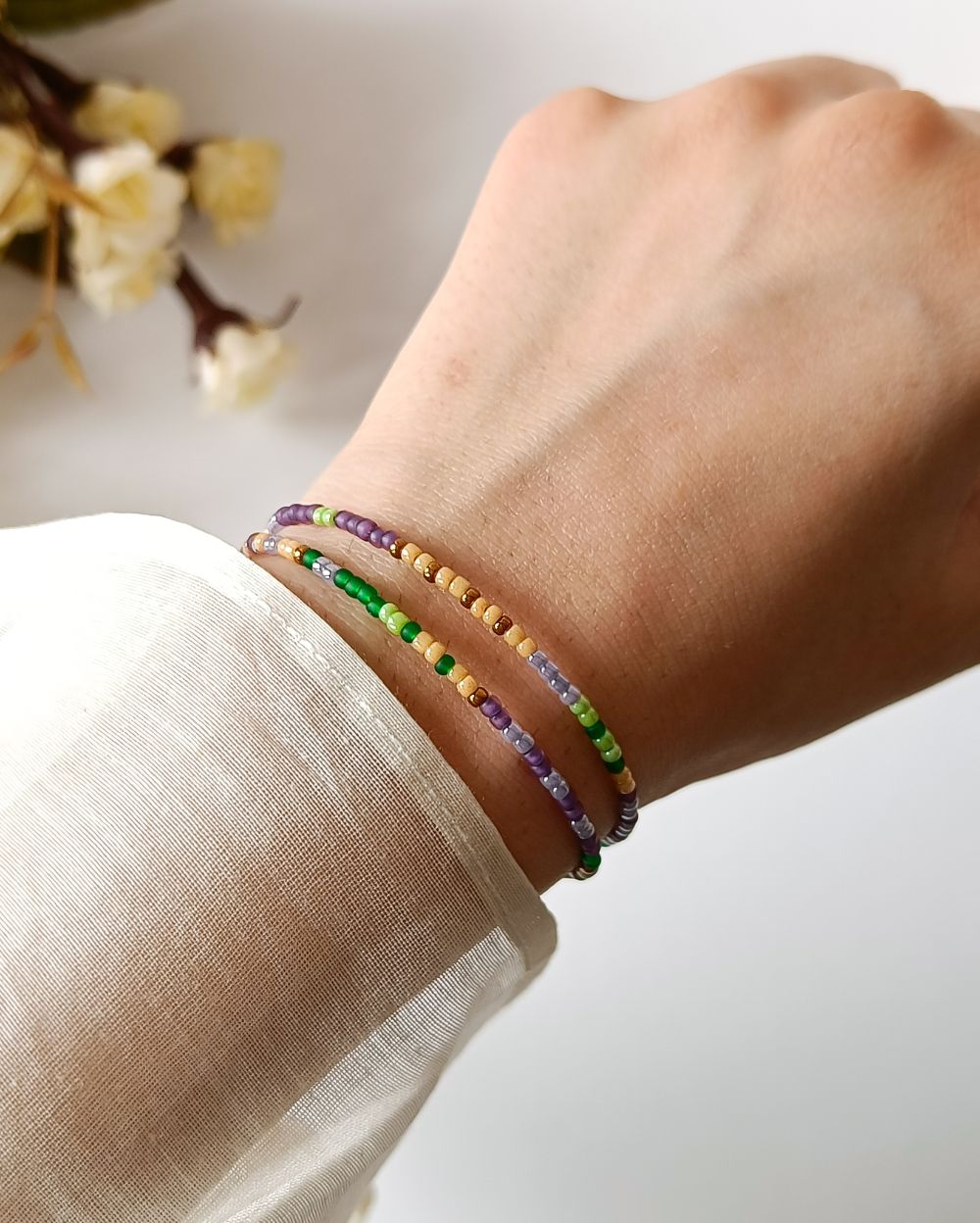 Dainty Bracelet/Necklace - Lavender