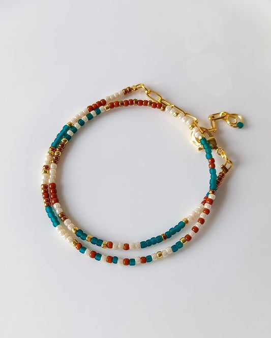 Dainty Bracelet/Necklace - Teal