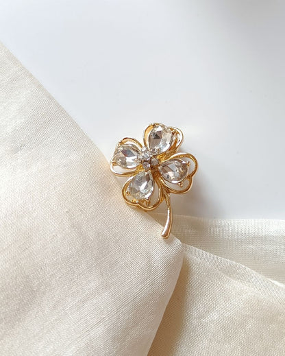 Clover Brooch Pin