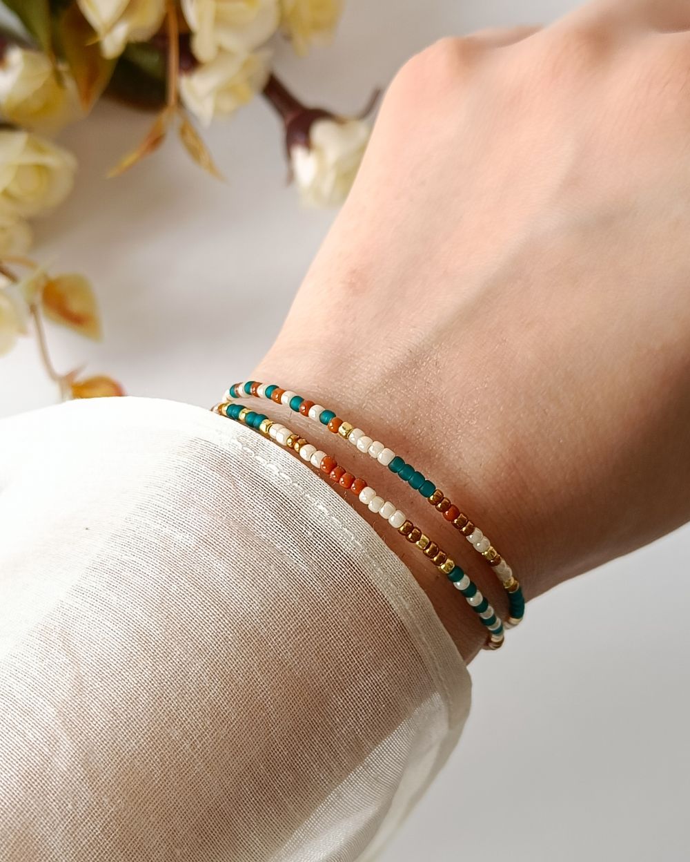Dainty Bracelet/Necklace - Teal