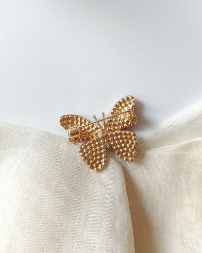 Puple Butterfly Brooch Pin