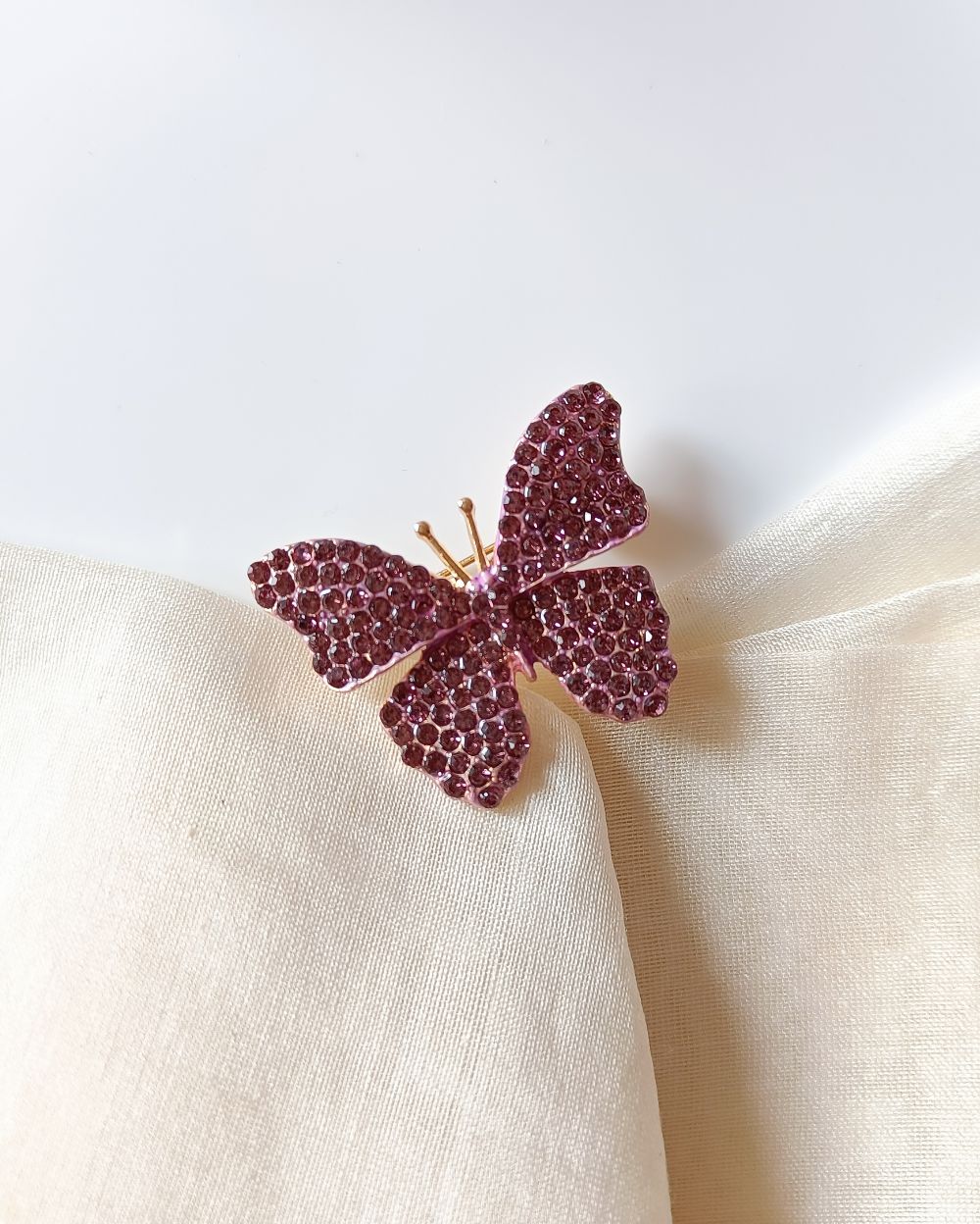 Puple Butterfly Brooch Pin