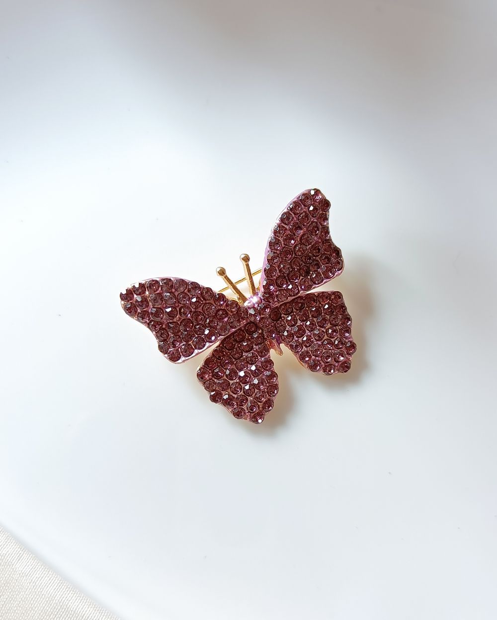 Puple Butterfly Brooch Pin