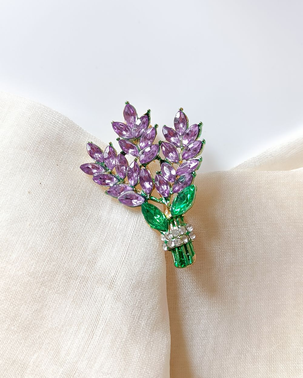 Lavender Brooch Pin