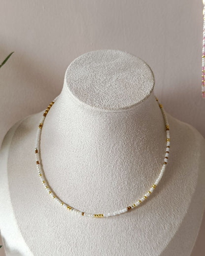 Dainty Bracelet/Necklace - White