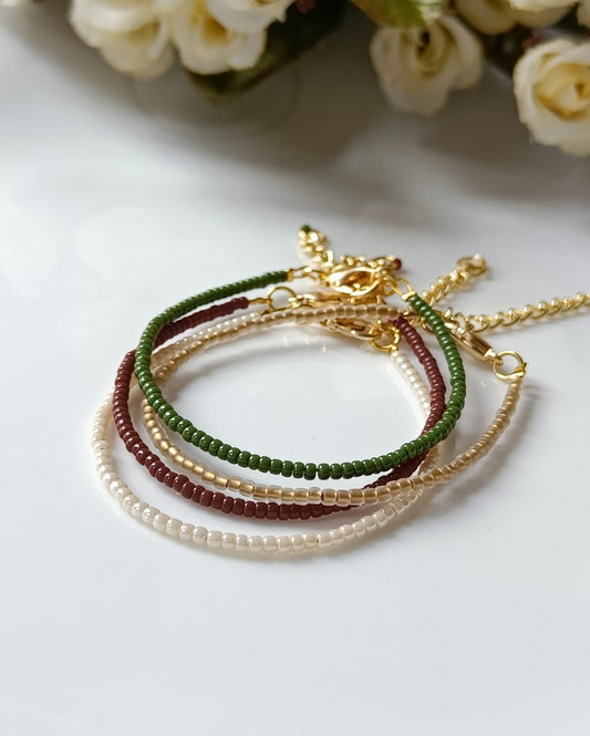 Autumn inspired Combo of 4 Bracelets